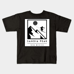 Sandia Peak ski New Mexico USA Kids T-Shirt